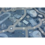 Rugsx - tapis - moquette antidérapant pour enfants street rue bleu blue 100x150 cm Rugsx - tapis - moquette antidérapant pour enfants street rue bleu blue 100x150 cm