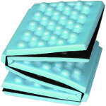 Tapis de mousse pliable pour randonn�e, coussin portable ext�rieur alv�ol�, 6 sections repliables, vert ...