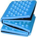 Tapis de mousse pliable pour randonn�e, si�ge de camping bleu, coussin portable 39x28. 5cm, l�ger et ...