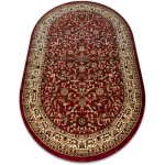 Rugsx - tapis royal adr ovale modle 1745 bordeaux red 100x180 cm