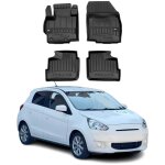 Tapis de sol 3d tpe premium compatible avec mitsubishi space star 2013 - 2022 rev�tement de sol pour ...