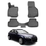 Tapis de sol compatible avec audi a3 2012 - 2024 sportback caoutchouc tpe noir