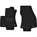 Tapis de sol avant noirs pour opel zafira a, monospace 7 places (1999 - 2005).