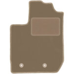 Tapis de sol beige pour conducteur : dacia sandero stepway ii fl hatchback (2018 - 2021)