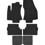 Tapis de sol en caoutchouc pour : opel zafira a, monospace 7 places (1999 - 2005) - noirs, sur mesure ...