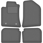 Tapis de sol en graphite pour toyota avensis ii t25 break, liftback, berline (2003 - 2009)