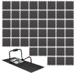 Relaxdays - tapis de sol protection, lot de 48, 30x30 cm dalle amortissante chocs, 1cm paisseur bruit ...