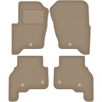 Tapis de sol en velours beige pour land rover discovery iv suv (2009 - 2016).