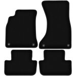 Tapis de sol en velours noir basic pour audi a4 b8 berline, break, avant, allroad (2007 - 2015)
