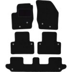 Tapis de sol en velours noir pour : volvo xc90 i suv 7 places (2002 - 2014)