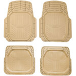 Tapis de sol de voiture imperm�able pour fiat 600 / 600e 2023 - 2025 caoutchouc beige 4 pcs