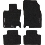 Tapis de sol de voiture pour nissan qashqai ii 2013 - 2021 velours noir 4pcs