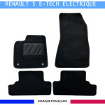 Tapis de sol voiture - sur mesure pour renault 5 e tech electrique d�s 01 / 2024 - antid�rapant - clips ...