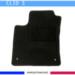 Tapis de sol voiture - sur mesure pour renault clio 5 et clio 5 e - tech d�s 06 / 2020 - antid�rapant ...