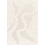 Tapis stone cr�me - motifs organiques - 120 x 170 cm