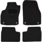 Tapis en velours noir pour : opel astra h berline, hayon, break, twintop, cabriolet, coup� (2003 - 2010) ...