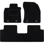 Tapis en velours noir pour : toyota avensis iii t27 break, liftback, berline (2009 - 2018)