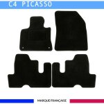 Tapis de voiture - sur mesure pour c4 picasso / c4 spacetourer (d�s 2013) - 4 pi�ces - tapis de sol antid�rapa ...