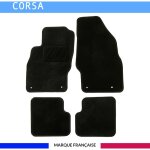 Tapis de voiture - sur mesure pour corsa (2006 - 2014) - 4 pi�ces - tapis de sol antid�rapant pour automobile ...