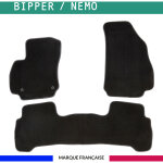 Tapis de voiture - sur mesure pour nemo / bipper (d�s 2008) - 3 pi�ces - tapis de sol antid�rapant pour ...