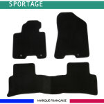 Tapis de voiture - sur mesure pour sportage (2015 - 2020) - 3 pi�ces - tapis de sol antid�rapant pour ...