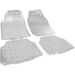 Tapis de voiture universel lot de 4, tapis plastique, tapis moquette, tapis de sol pour voiture en pvc, ...
