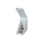 Taquet équerre haut grand modèle, l23xh40xp40mm, pvc blanc, 12 pièces. Taquet équerre haut grand modèle, l23xh40xp40mm, pvc blanc, 12 pièces.