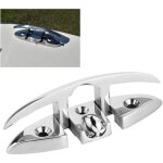Taquet pliant pour bateau, taquet de quai rabattable en acier inoxydable crochet de m�t de drapeau crochet ...