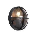 Target - applique murale - 1 lumi�re - � 17. 7 cm - noir - rustique - �clairage ext�rieur - qazqa