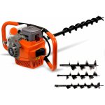 Tari�re de terre 71cc 2 temps � essence poteau de cl�ture creuseur de trous 3. 2kw � essence (avec 3 ...