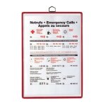 Pochette transparente pvc sans reflets format a4 bleu