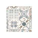 Sol lino - carreaux de ciment - naturel - echantillon 15 x 20 cm