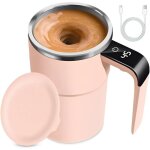 Tasse � m�langeur automatique, en acier inoxydable, pour caf�, th�, chocolat chaud, lait, cacao, prot�ines ...