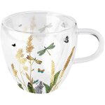 Tasse � th� en verre double paroi 200 ml - libellule