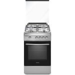 Taurus - cig4fixm - cuisinire  gaz butane de indpendante, acier inoxydable, 4 brleurs, four avec ...