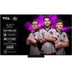 Tcl - tv qd mini led 4k uhd 55c79k 140 cm 2025 aluminium bross�
