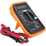 Tec hit 732831 - multimètre digital - 300 volts - 18 calibres - orange et noir Tec hit 732831 - multimètre digital - 300 volts - 18 calibres - orange et noir