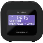 Techniradio 40 radio de poche dab + , fm fonction rveil, avec caisson d'enceinte noir - technisat