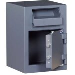 Technomax - coffre fort de d�p�t de fonds � trappe � cl� double panneton, 2 p�nes, 50 l, 48, 9x34, 2x38, ...