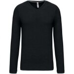 Tee - shirt de travail col v manches longues kariban 100% coton noir xl