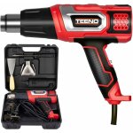 Teeno - dcapeur thermique 2000w pistolet  air chaud coffret avec 8 accessoires - rouge