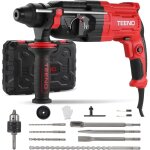 Teeno - marteau perforateur sans fil 20v perforateur professional lithium 2, 0 ah 2 batteries, force ...