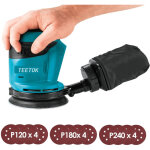 Teetok - ponceuse excentrique, sans balais, compatible avec la batterie makita, ponceuse orbitale al�atoire ...