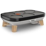 Tefal gourmet 2 plaques cr�pi�re gris 1100 w