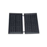 Plaque  gauffres( x2) (ts - 01036040) gaufrier, croque - monsieur tefal