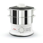 Tefal - vc1451 cuiseur vapeur 2 nombre de paniers comptoir acier inoxydable, blanc Tefal - vc1451 cuiseur vapeur 2 nombre de paniers comptoir acier inoxydable, blanc
