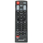 T�l�commande de remplacement noire pour barre de son lg akb73575421