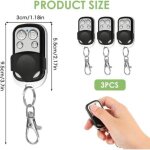 T�l�commande universelle 433, 92 mhz ? port�e sans fil jusqu'� 50 m�tres ? compatible avec les t�l�commandes ...