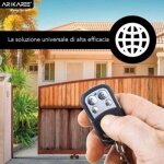 T�l�commande universelle pour porte, fr�quence 433, 92 mhz, adapt�e aux portes automatiques, large port�e ...