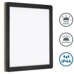 Applique murale led d'extrieur avec rtro - clairage - 25x25 cm - lampe murale d'extrieur 1 - flamme ...